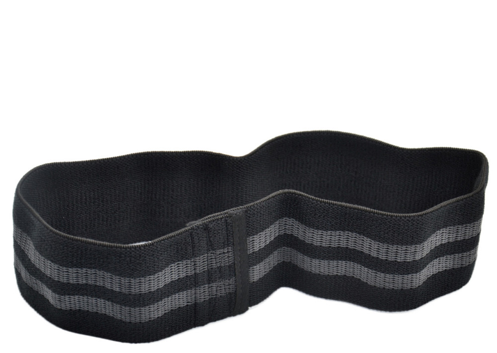 Тканева гумка для фітнесу спорту тренувань реабілітації PowerPlay 4111 Hip Band L Light Чорна 84cm Київ - фото 3