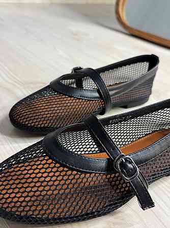 Балетки жіночі Meideli 300-10 Mary Jane сітка з ремінцем чорні, 39, 24,8 см Київ