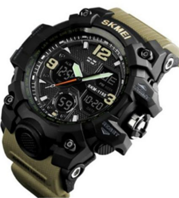 Часы наручные SKMEI 1155BKH, KHAKI, 9734 Днепр - изображение 4
