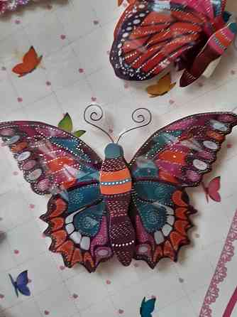 Набор декоративных бабочек + камушки - 8шт. Киев