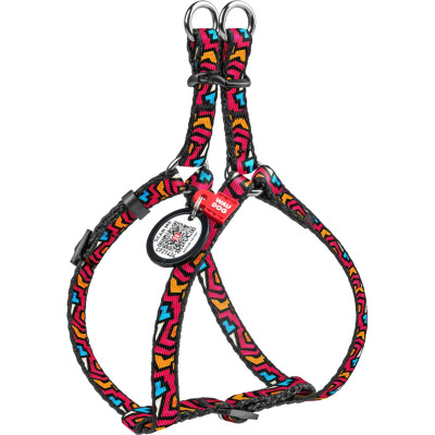 Шлей для собак WAUDOG Nylon с QR паспортом анатомическая "Граффити" XS (5263) Винница - изображение 1