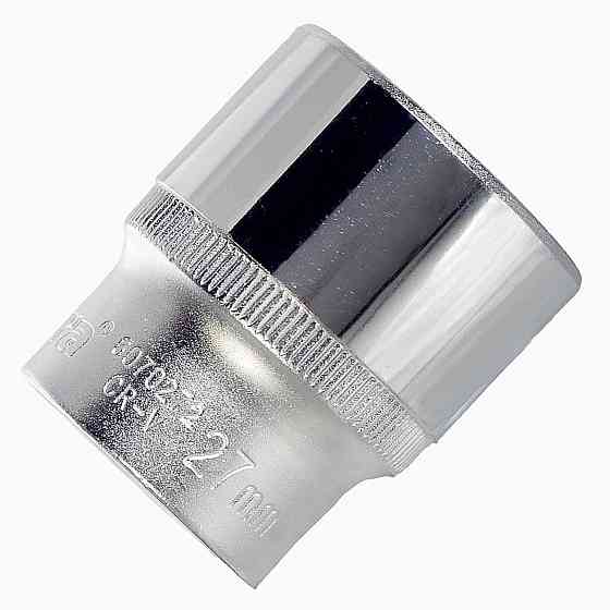 Насадка шестигранна коротка 1/2" 27мм CrV ULTRA (6070272) Рівне