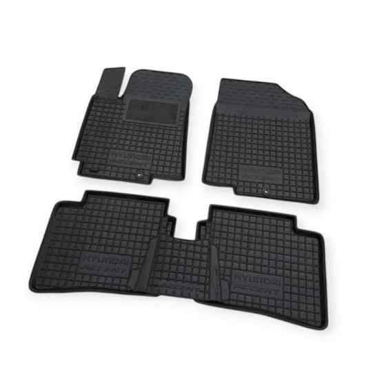 Килимки салону автомобіль Хюндай Accent IV, Kia Rio III (2010-2017) борт 2,5 см, з перемичкою Мукачево