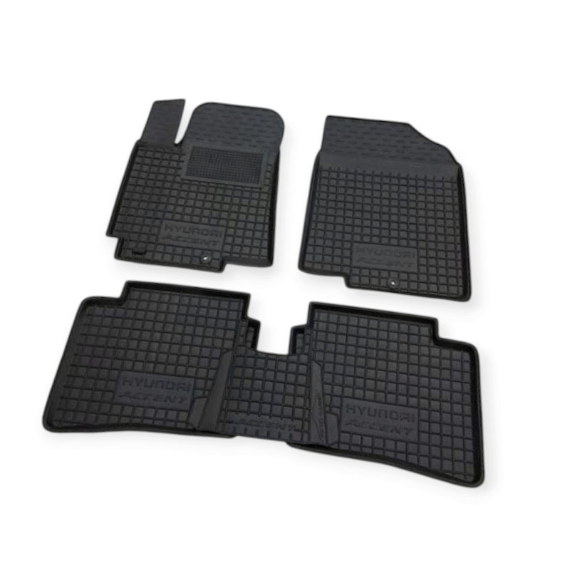 Килимки салону автомобіль Хюндай Accent IV, Kia Rio III (2010-2017) борт 2,5 см, з перемичкою Мукачево - фото 1