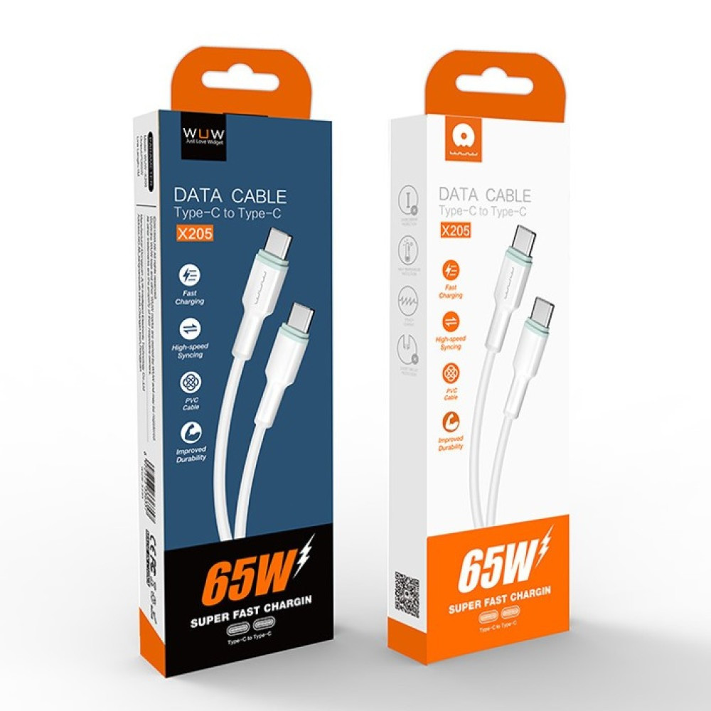 Кабель Type-C 65W, 1м, білий Київ - фото 2