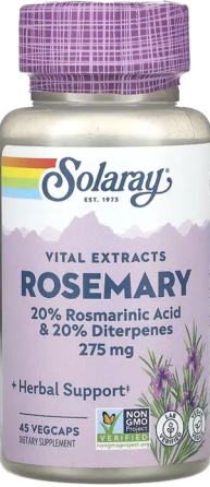 Розмарин Solaray Rosemary 275mg 45 раст капс Киев