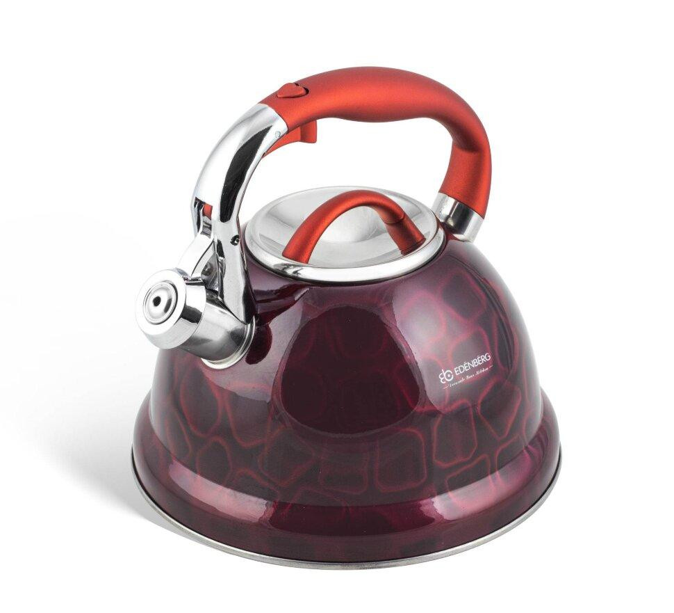 ЧАЙНИК (НЕРЖАВЕЙКА) 3Л СО СВИСТКОМ - EDENBERG - EB-1910 Одесса - изображение 3