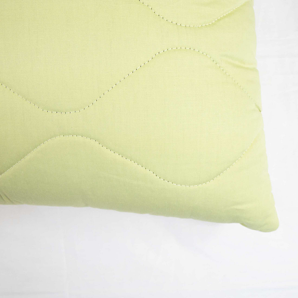 Подушка конопляная стеганная YouStar 50х70 см чехол 100% хлопок Сатин (Оливковый) Сумы - изображение 3