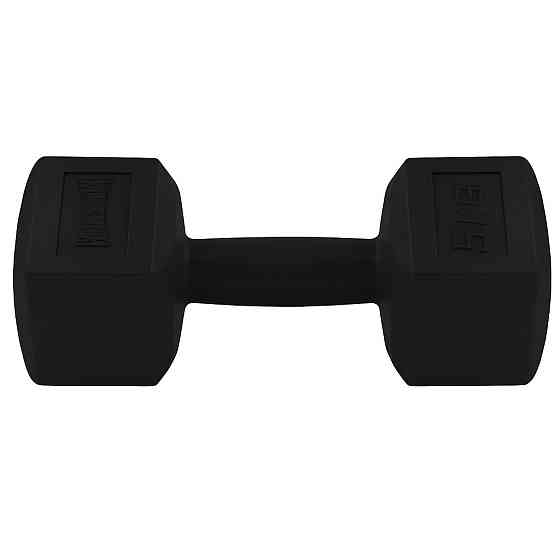 Гантель композитна PowerPlay 4124 Hercules 5 кг. Чорна (1 шт.) Київ