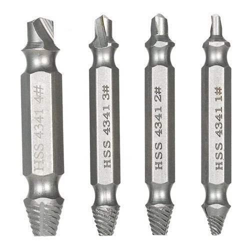 Набор экстракторов для сломанных болтов и винтов, 4 шт HSS 4341 в кейсе для ремонта и мастерской Киев - изображение 2