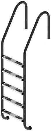 Сходи для басейну Flexinox Standard Nero (5 сходинок) Black, AISI-316L Киев