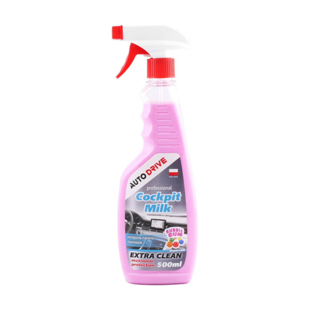 Поліроль-молочко для панелі приладів AutoDrive Cockpit Milk Бабл Гам, 500мл Київ - фото 1