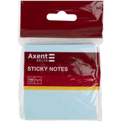 Бумага для заметок Axent 75x75мм, 100 листов синий (D3314-04) Винница