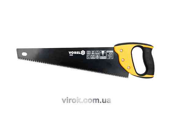 Ніжівка для дерева VOREL: L= 400 мм, W = 1 мм, Тефлонові покриття, 65Mn, Тверд. 50-54 HRC, 7 зуб/1"[12/48] Одеса