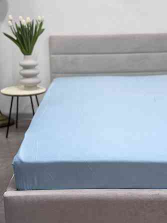 Ecotton Простирадло на резинці Ecotton 180х200 см блакитний Blue 24584 Коломия