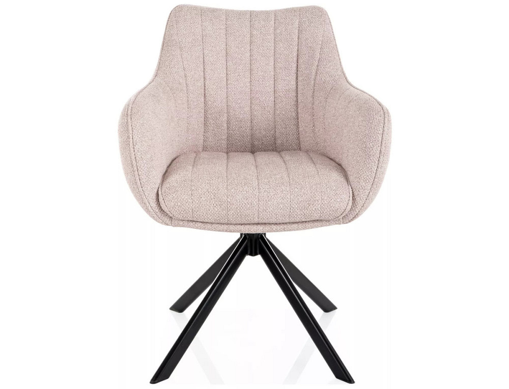 Стілець AZALIA LEO чорний каркас/світлий беж 23 Днепр - изображение 2