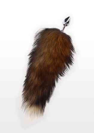 Анальный хвост с металлической пробкой Foxtail Buttplug TABOOM Sex Aura Киев