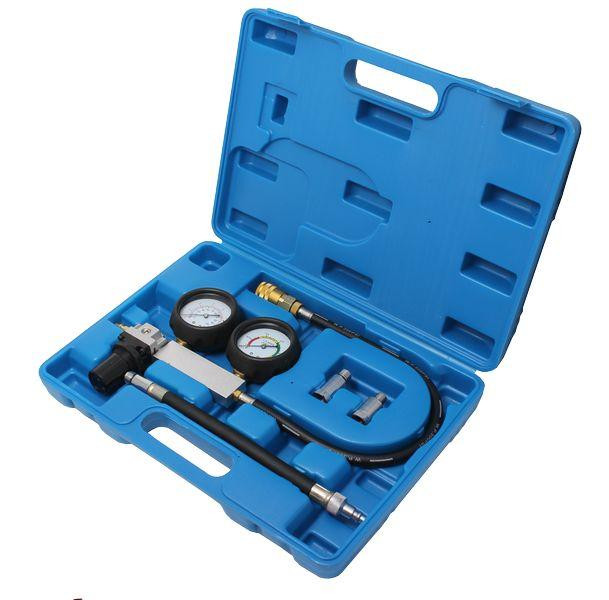 Тестер утечки в цилиндрах в наборе с адаптерами 4 предмета (0-7 bar, М12х1.25, М14х1.25), в кейсе ROCKFORCE Одесса - изображение 1