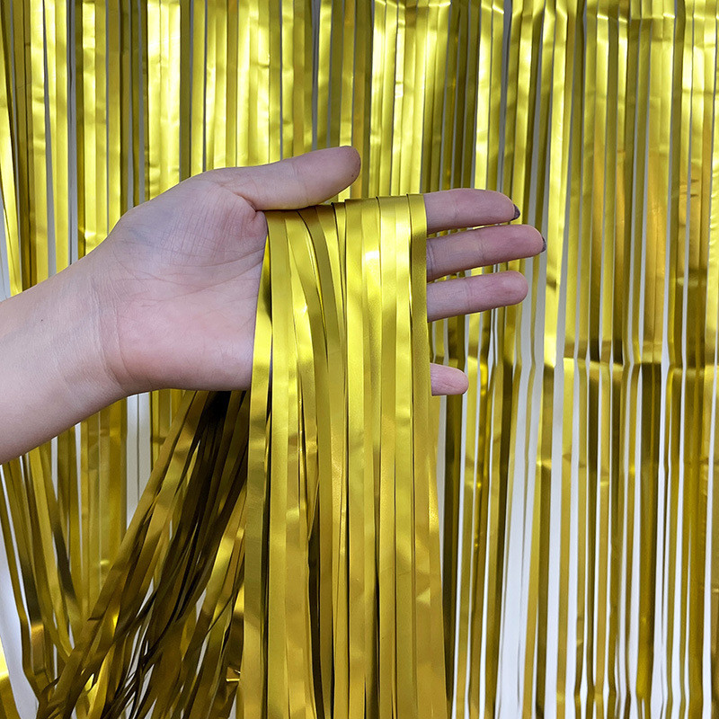 Дощик на фотозону матовий 2 м на 1 м золотистий Київ - фото 3