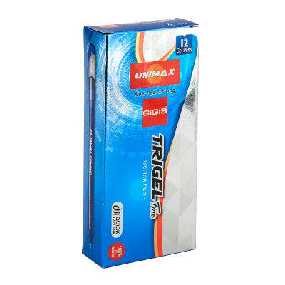 Ручка гелева Unimax Trigel, синя (UX-130-02) Вінниця - фото 3