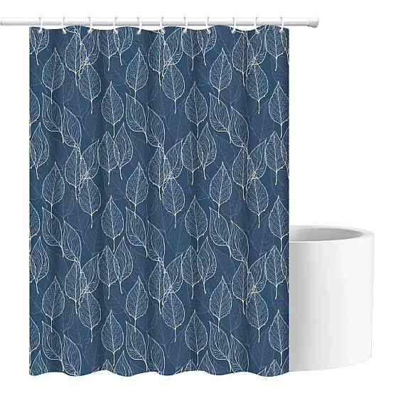 Шторка для ванны и душа с крючками 180x180 см водоотталкивающая шторка для ванной комнаты Каменец-Подольский