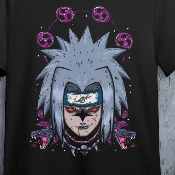 Футболка чоловіча з  принтом Наруто Саске Проклята Печатка Розмір 48 Anime0063 Дніпро
