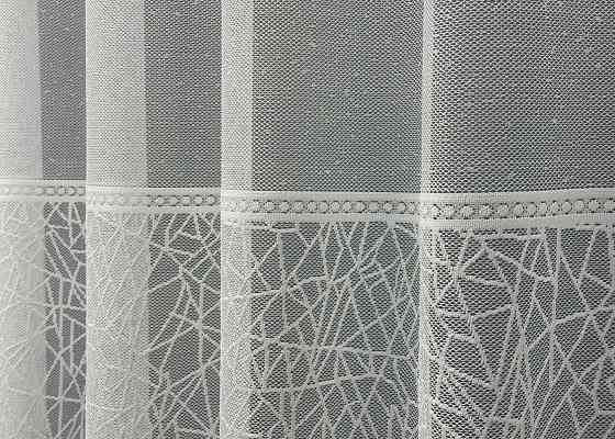 Тюль жаккард цвет белый 1674т Киев