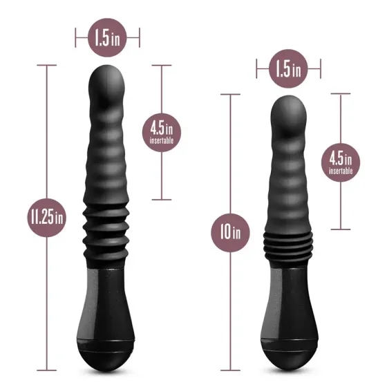 Пульсатор Temptasia by Blush - Lazarus Thrusting Dildo - Black Львів