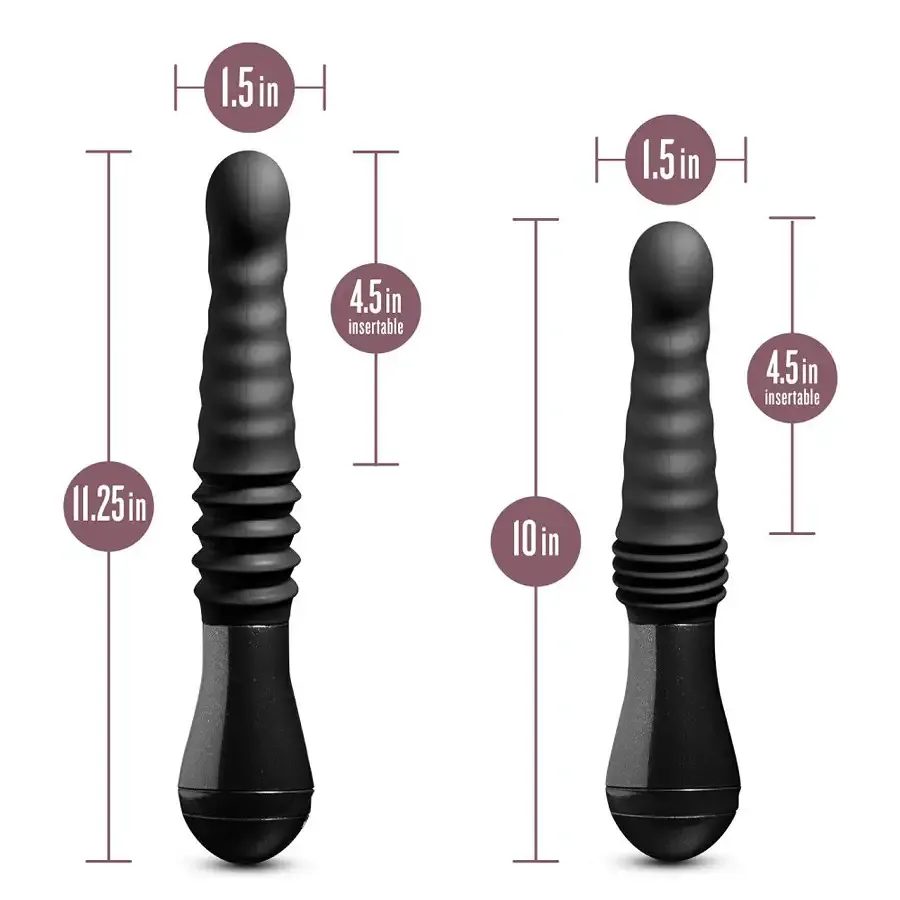 Пульсатор Temptasia by Blush - Lazarus Thrusting Dildo - Black Львів - фото 5