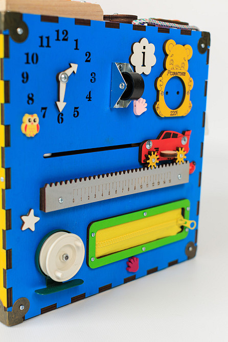 Бізікуб 30*30*30 Різнобарвний дитячий розвивальний куб Бізіборд Тернопіль - фото 5