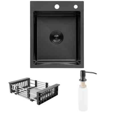 Мийка кухонна Kroner PVD Schwarze-4050HM (CV035374) Вінниця