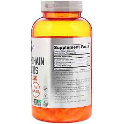Амінокислота Now Foods Комплекс амінокислот з розгалуженими ланцюгами, Branched Cha (NOW-00054) Вінниця