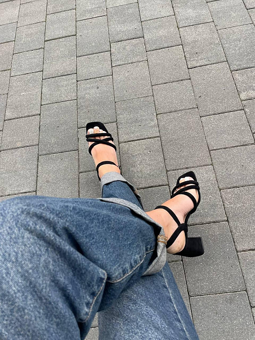 L&M Босоніжки жіночі L&M F132-2 чорні (літо, еко-замша) (5856) Коломыя - изображение 7