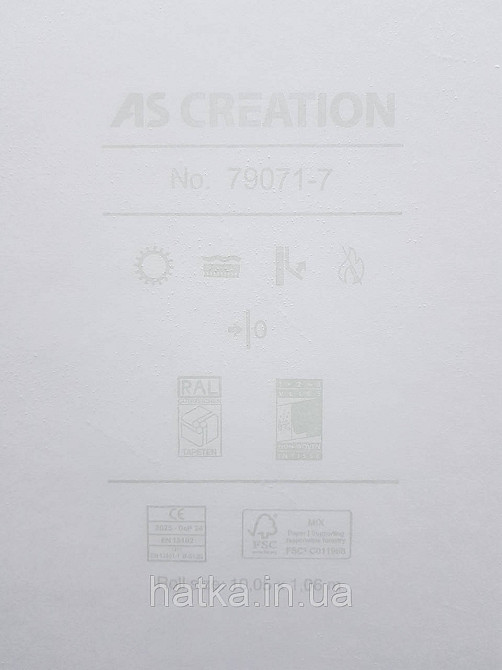 Шпалери метрові вінілові на флізеліні A.S.Creation Flowers Symphony 1.06x10 м під штукатурку світло-сірі 79071-2 Київ - фото 3