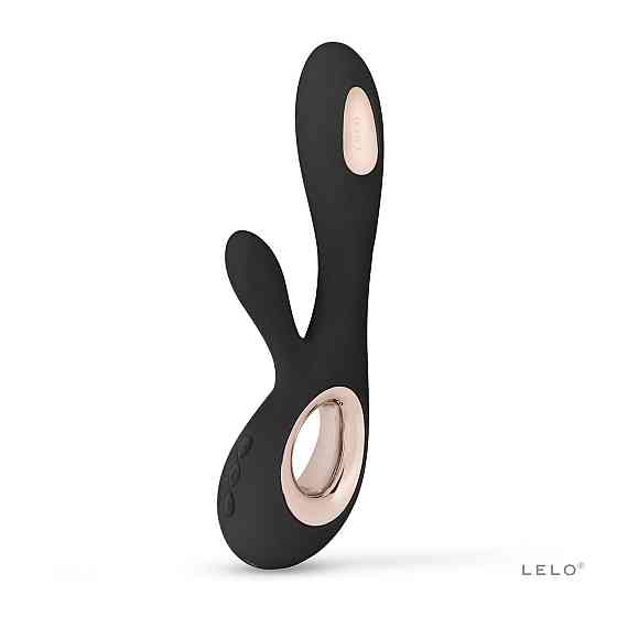 Вибратор-кролик LELO Soraya Wave Black, манящие движения ствола Sex Aura Киев