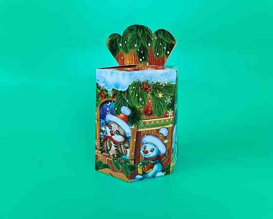 Праздничная упаковка  для новогодних подарков (700грм) №213с 