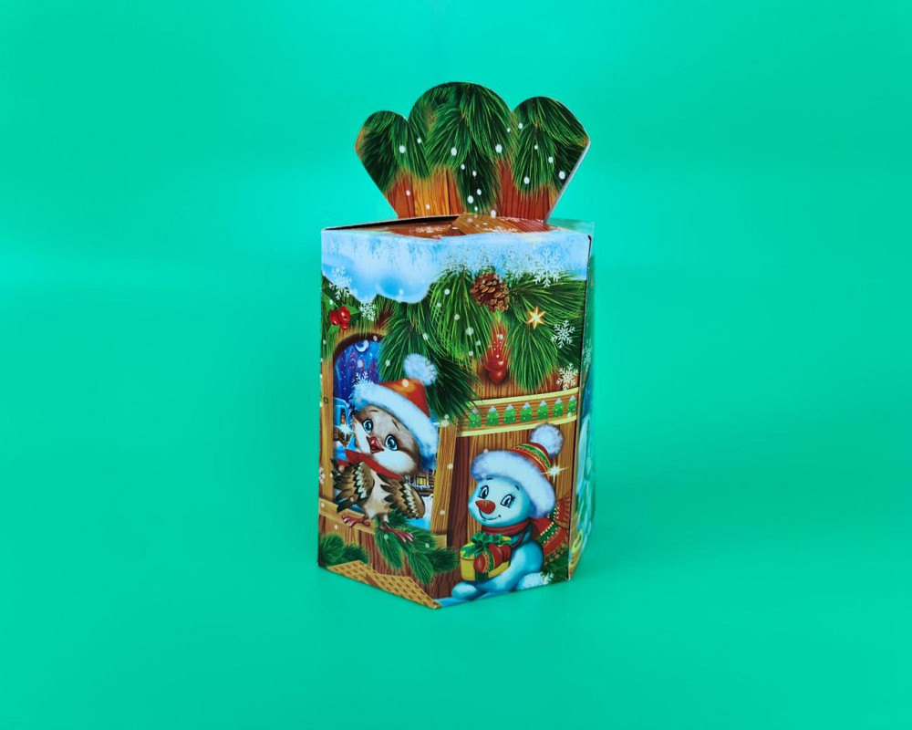 Праздничная упаковка  для новогодних подарков (700грм) №213с 