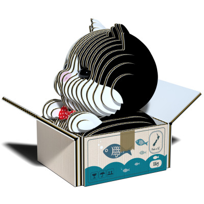 Пазл Eugy 3D Зоопарк Кошеня чорно-біле (XEG-089) Вінниця - фото 4