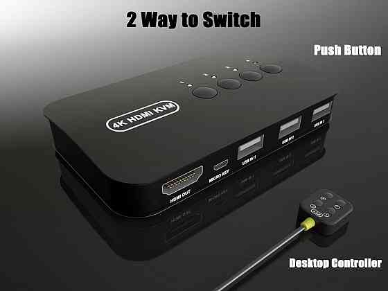 Переключатель KVM 4 порта HDMI для нескольких ПК Киев