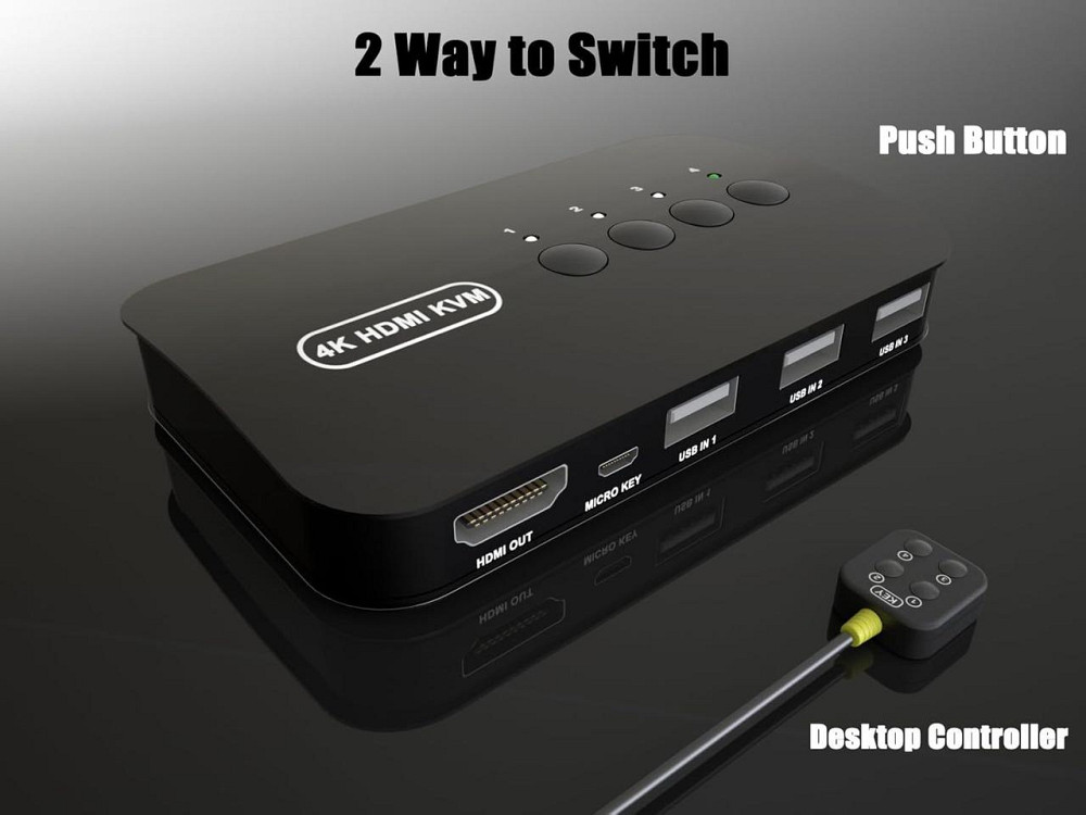 Переключатель KVM 4 порта HDMI для нескольких ПК Киев - изображение 5