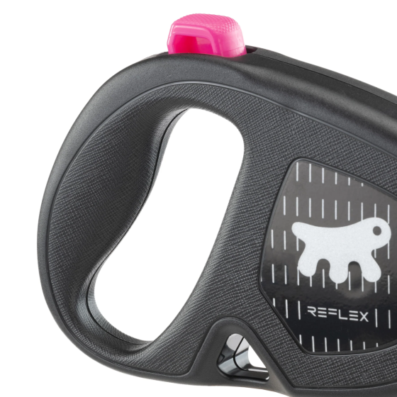 Поводок - рулетка для собак с шнуром Ferplast Flippy One Reflex Cord (Ферпласт Флиппи Ван) 16 х 3.4 х 11 см - 5 м/до 20 кг - М, Фуксия Запорожье