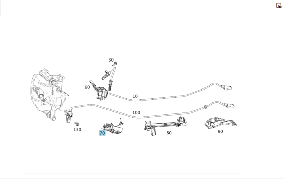 Mercedes-Benz  A2465462543 Тримач проводу датчика ABS короткий переднього лівого на нижньому важелі CLA Shooting Brake X117 CLA C117 GLA X156 Одеса