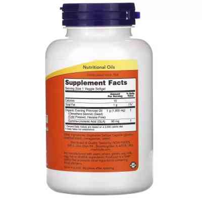 Трави Now Foods Олія Примули Вечірньої 1000 мг, Evening Primrose Oil, 90 вегетаріан (NOW-01758) Вінниця