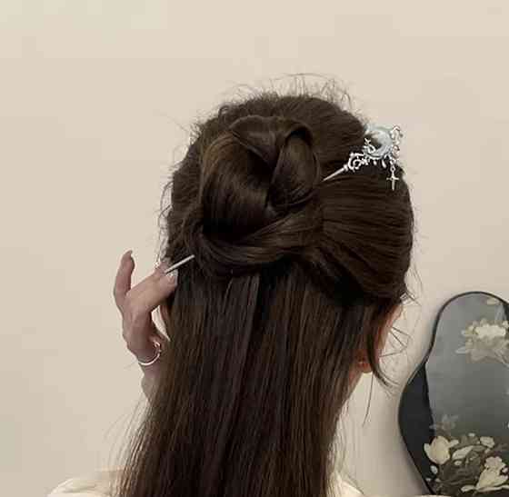 Шпилька-паличка для волосся "Місяць" 160 мм Сміла