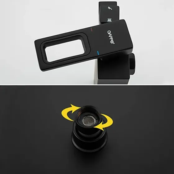 Душова система з виливом GAPPO G2417-6 чорна Київ