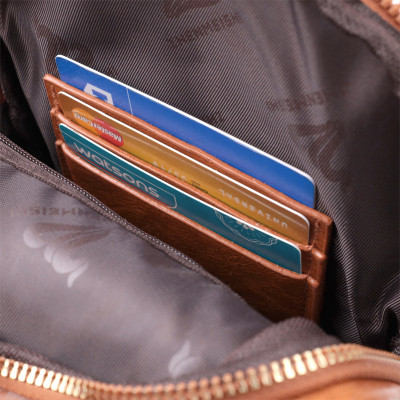 Сумка Vintage Жіноча з однією лямкою через плече з гладкої екошкіри Руда (22767) Вінниця - фото 11