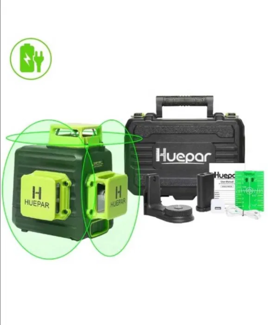 Лазерный уровень нивелир Huepar B03CG Ultimate 2025 3D 360 Osram Винница - изображение 2