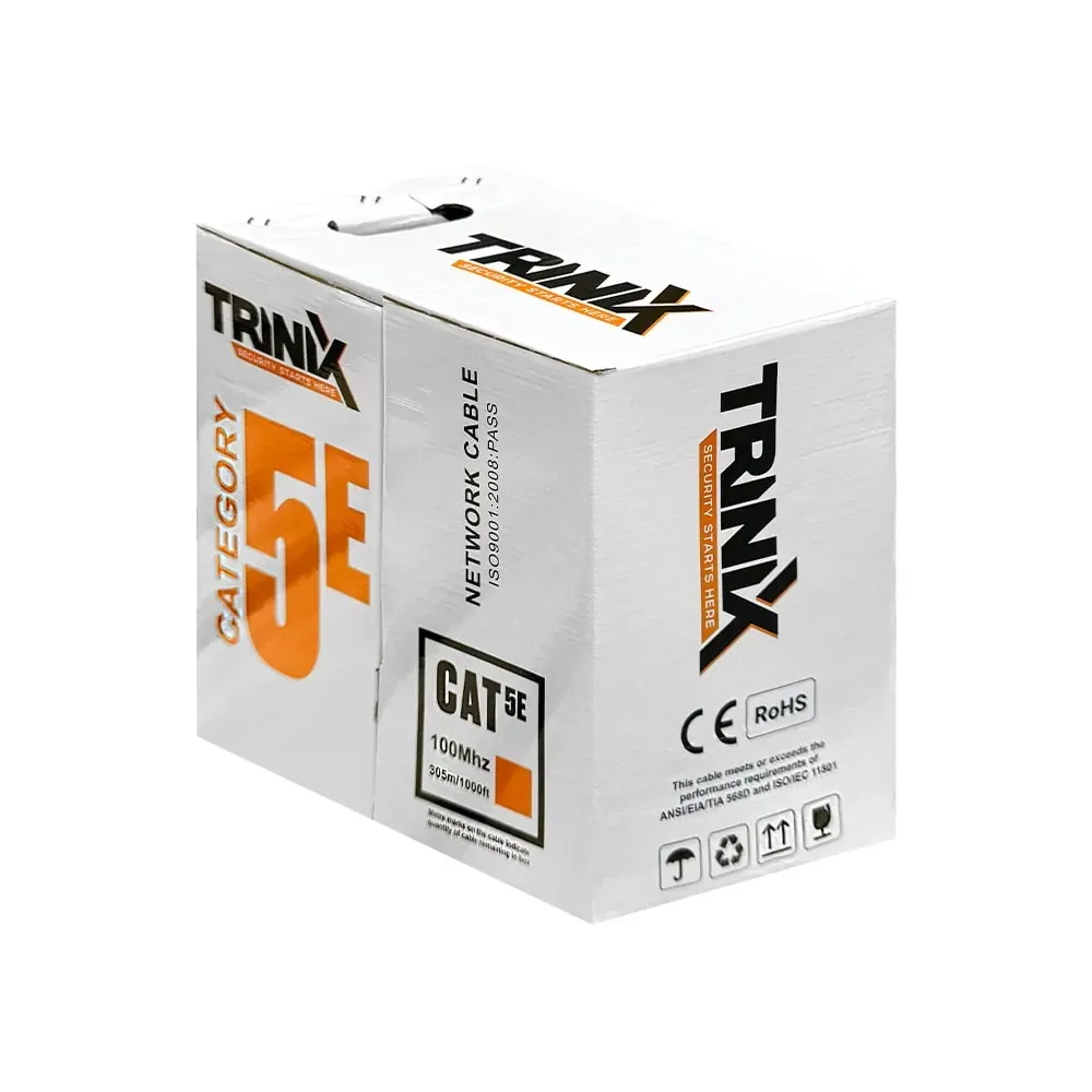 Кабель вита пара UTP CAT5E CCA 0.51mm PVC Indoor Trinix 305m (33-00187) Киев - изображение 2