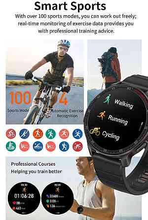 Розумний смарт-годинник Smart Colorado Nylon Black (2 ремінці) Київ