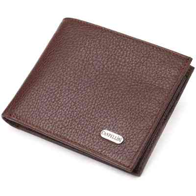 Гаманець Canpellini З натуральної шкіри Флотар Коричневий (21586) Вінниця